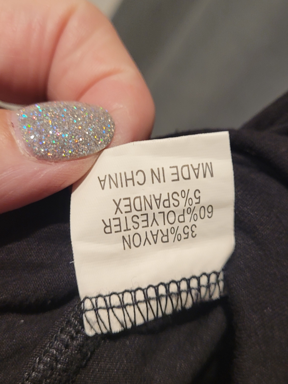 Tickled Teal Women's Black Raglan Tee with Camo Sleeves 3X - Picture 5 of 7